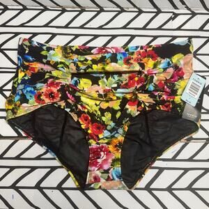 Torrid Floral High-Waisted Floral NWT Bikini Bottoms size 2